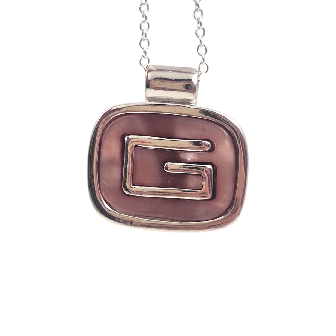 80s 지방시 아발론 자개 실버925 빈티지 목걸이 상품이미지4