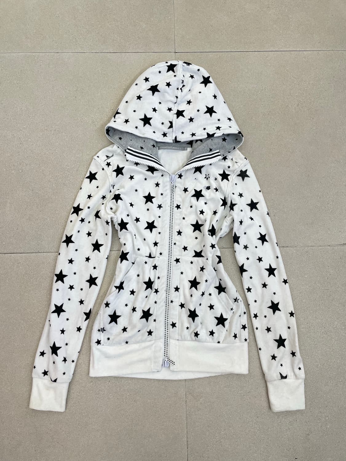 화이트 스타 스컬 후드집업 상품이미지1