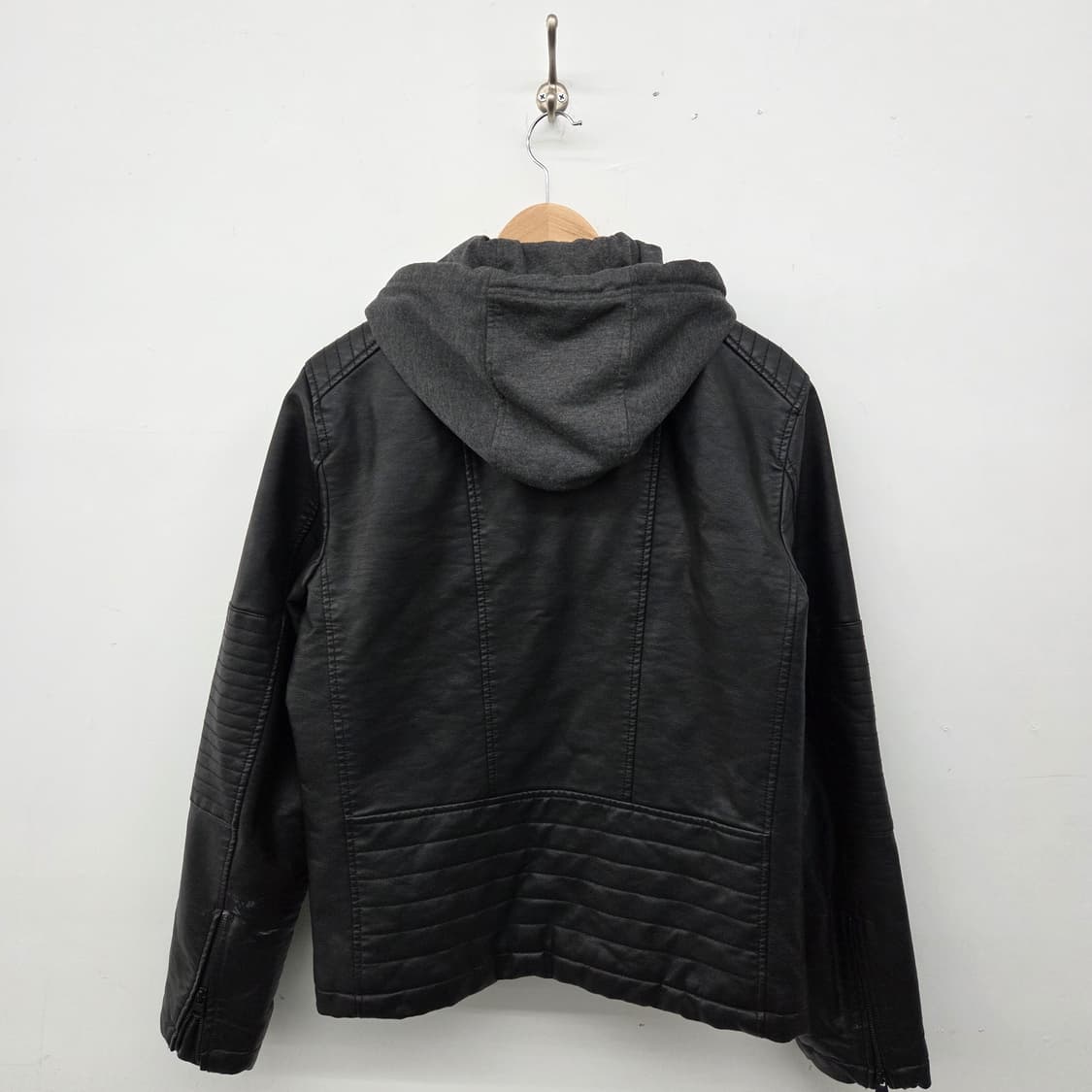 리바이스 후드 레더 자켓 블랙 남성 L 상품이미지8