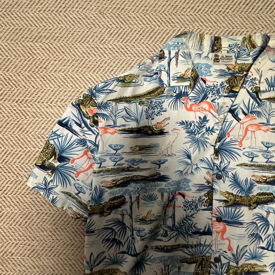 VINTAGE usa made hawaiian shirt cotton 상품이미지3