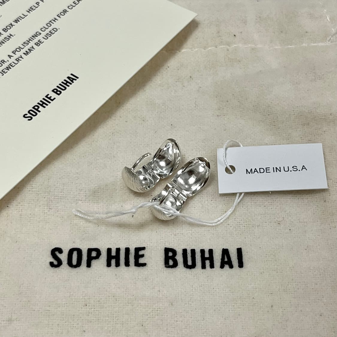 소피부하이 26ss 리버시블 힌지 후프 귀걸이/실버 상품이미지4