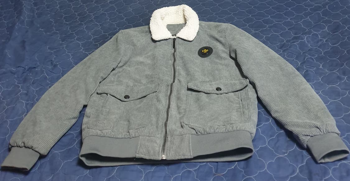 TOP 코듀로이 양털 자켓 차콜 (L) 상품이미지1