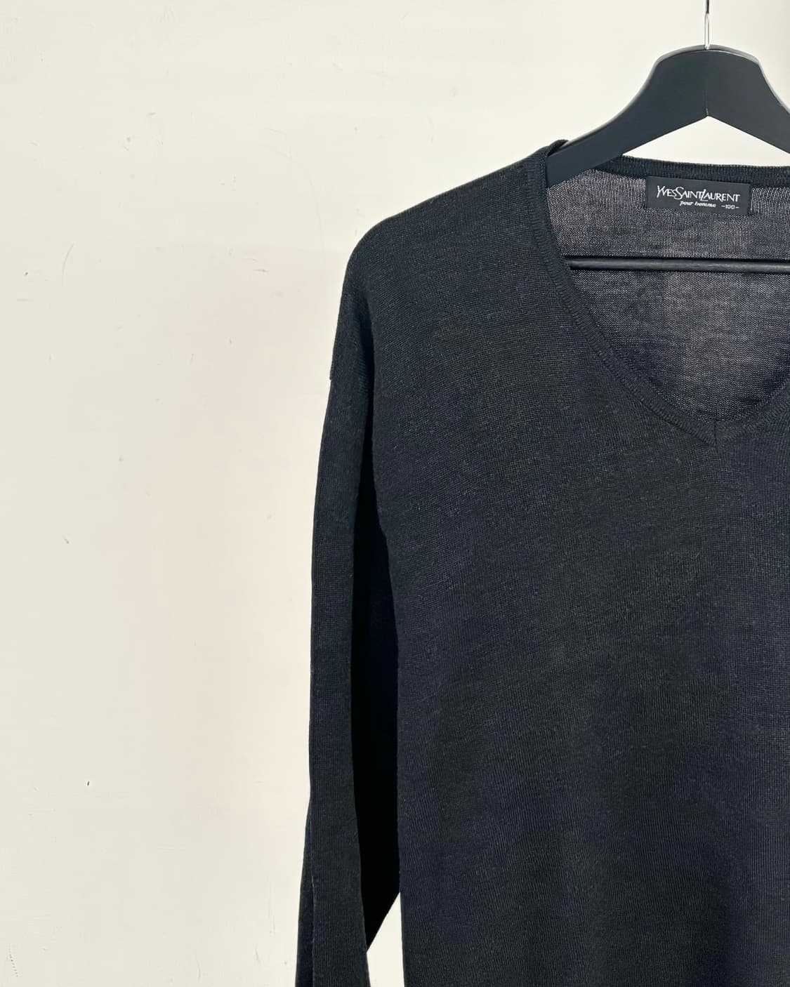 이브 생 로랑 브이넥 울 니트 스웨터 상품이미지3