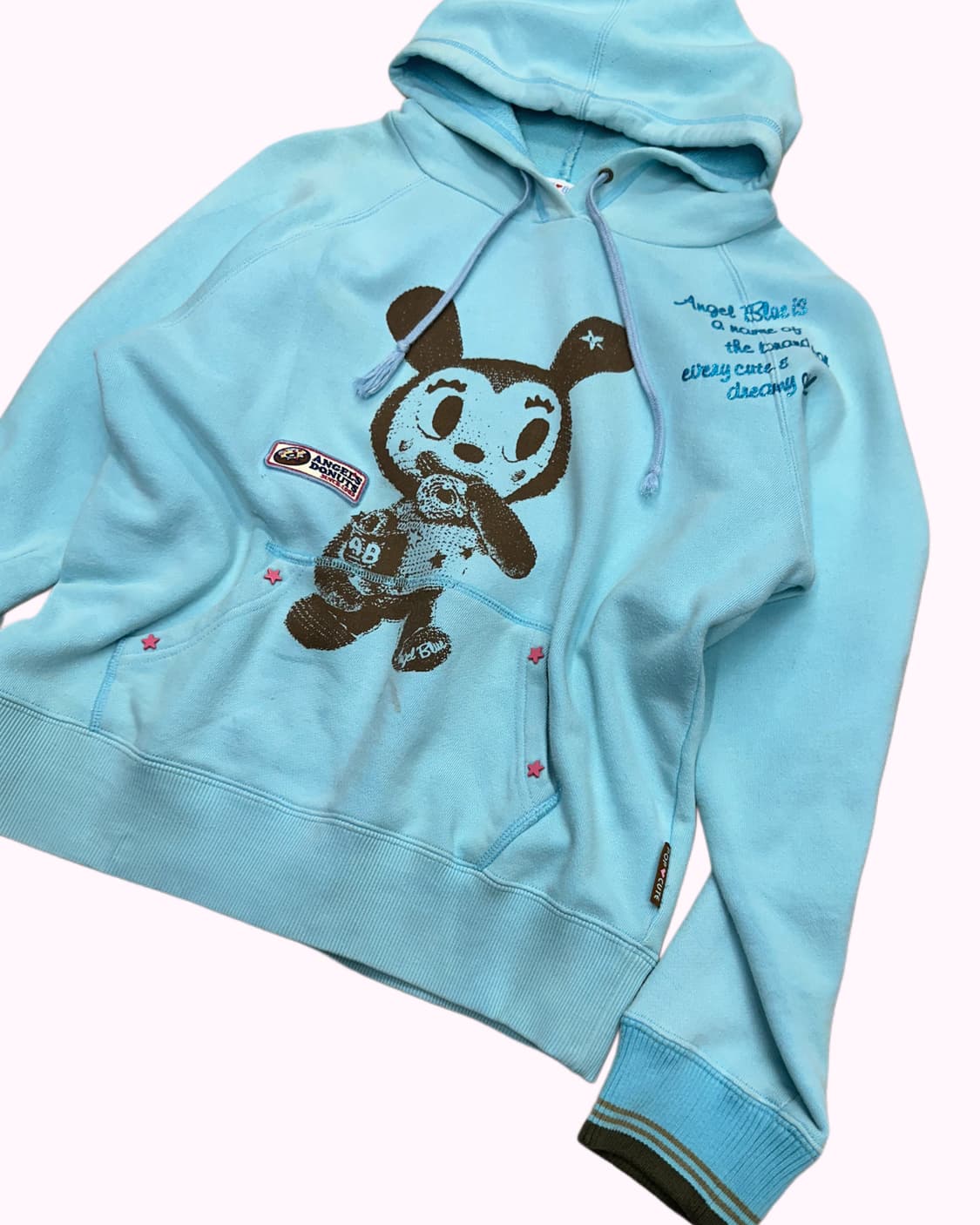 kitsch blue crop hood t-shirt 상품이미지2