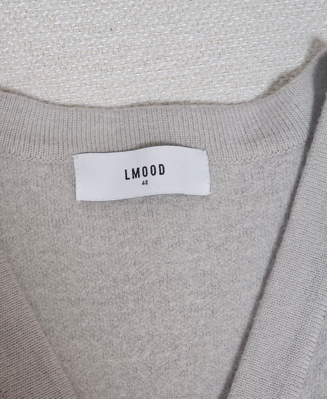 엘무드 세미오버 크롭 가디건 48사이즈 상품이미지2