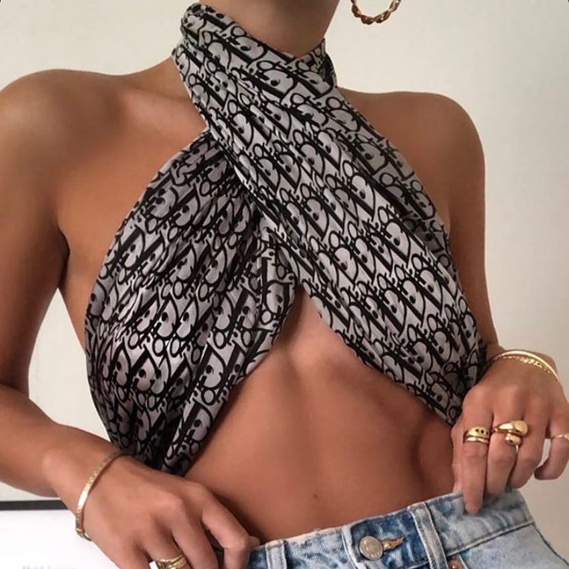 디올 - 오블리크 스카프 상품이미지9