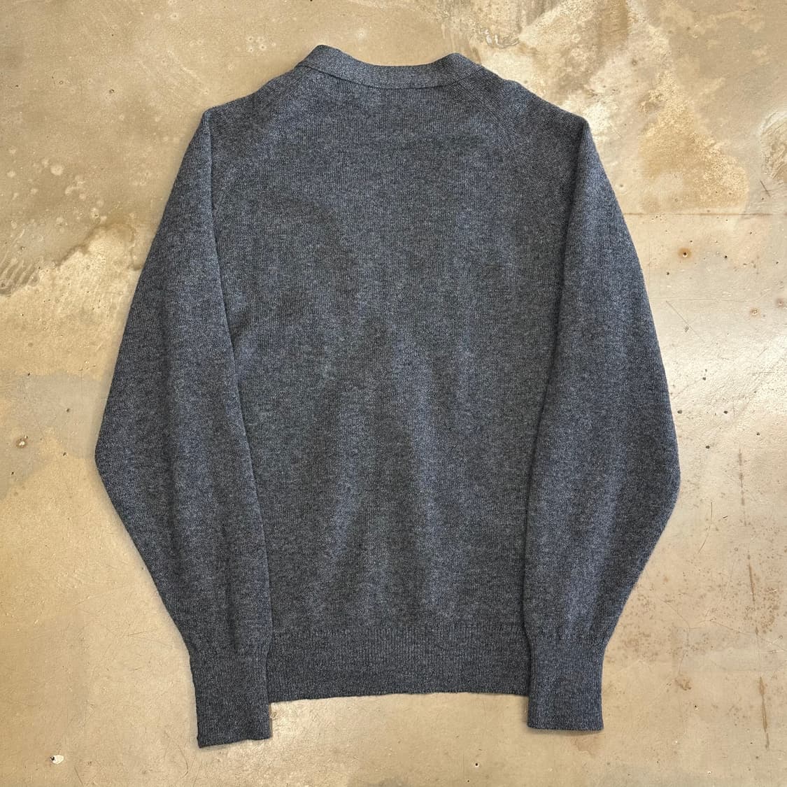 40 버버리 그레이 램스울 브이넥 가디건 상품이미지3