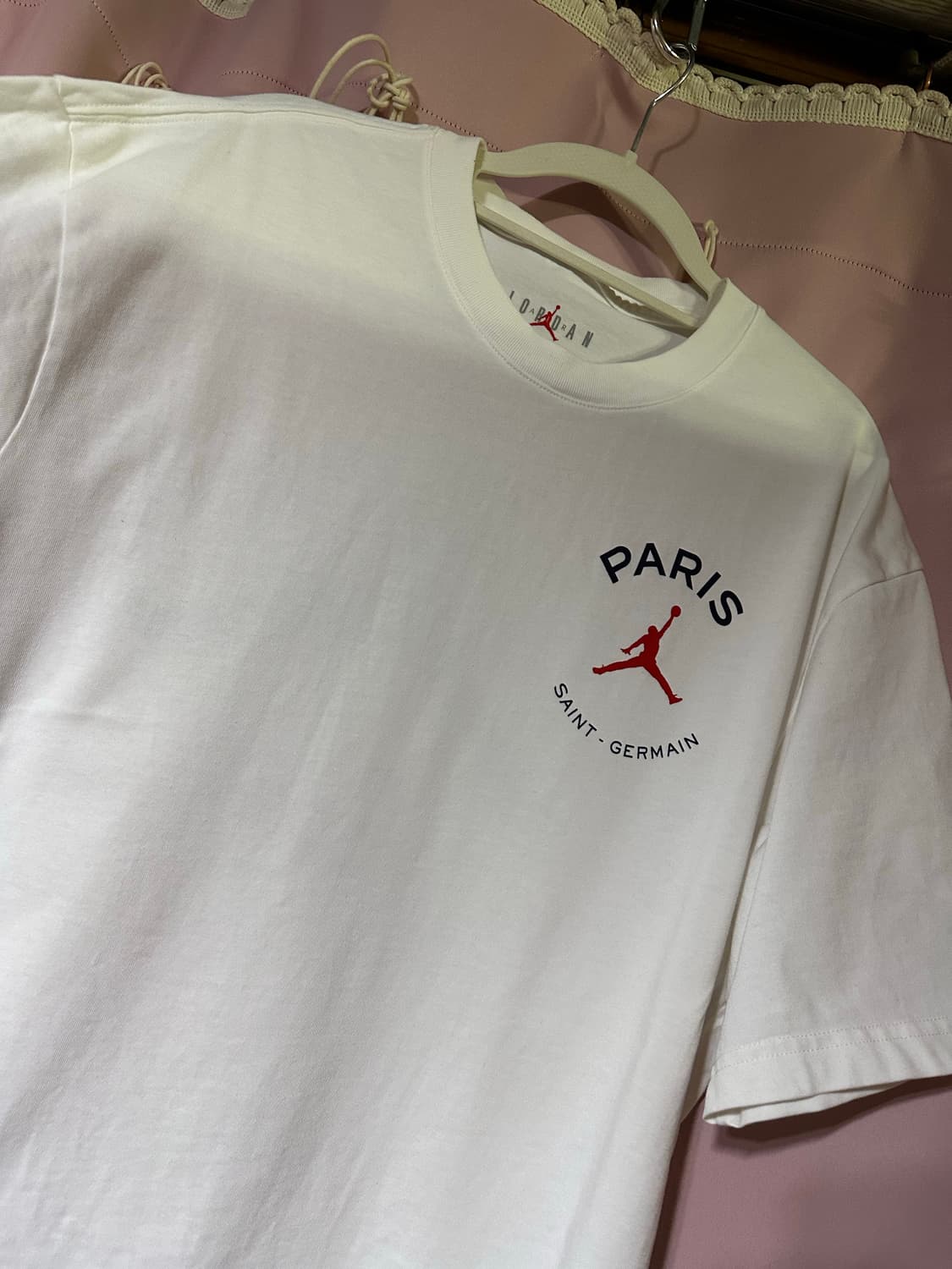 조던 파리 생제르망 반팔 티셔츠 화이트 라지사이즈 반팔 상품이미지2
