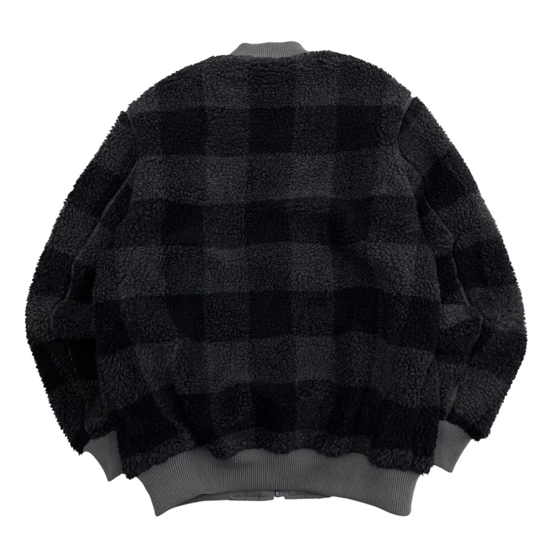 지프 체커보드 뽀글이 리버시블 차콜 항공 점퍼 L 상품이미지5