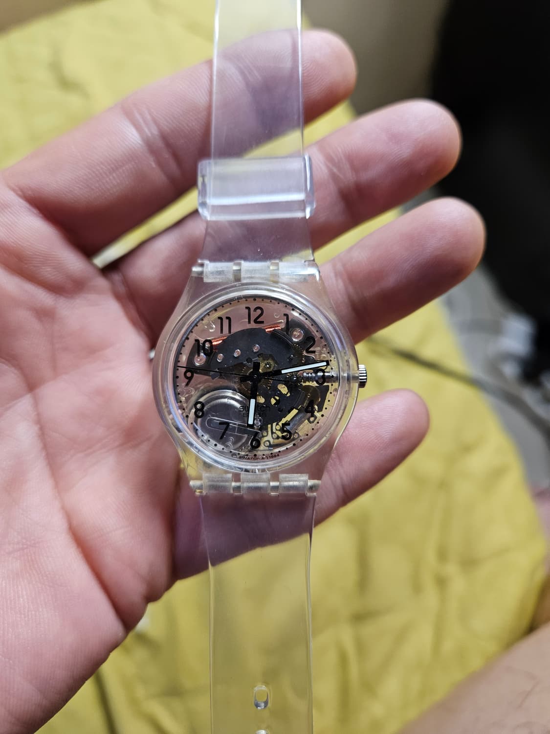 SWATCH 빈티지 스와치 94년 판 젠트 올 클리어 상품이미지3