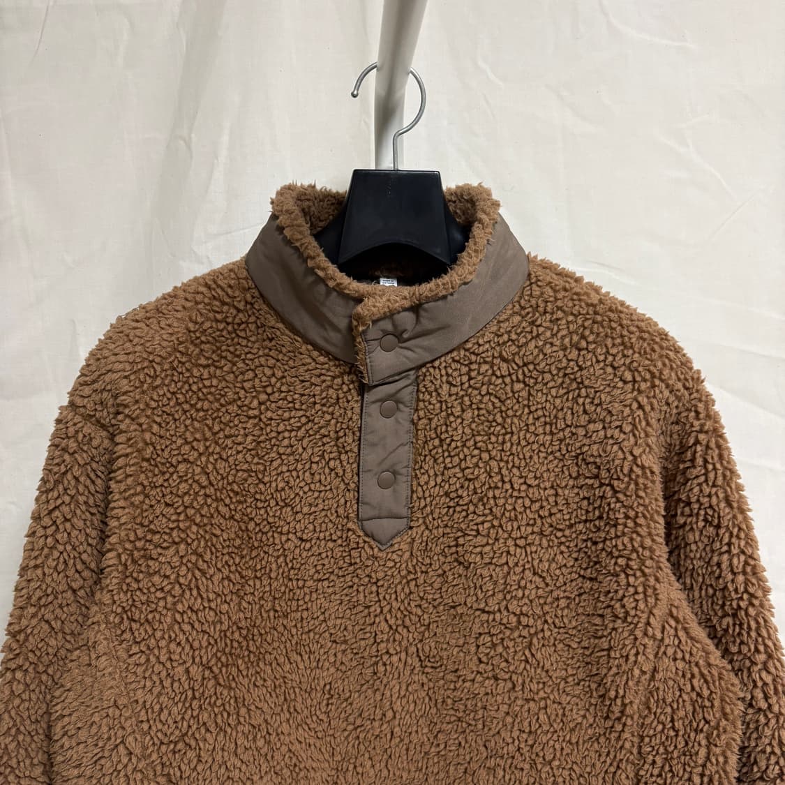 유니클로 X 화이트마운티니어링 후리스 스냅 풀오버 / 브라운, M 상품이미지2