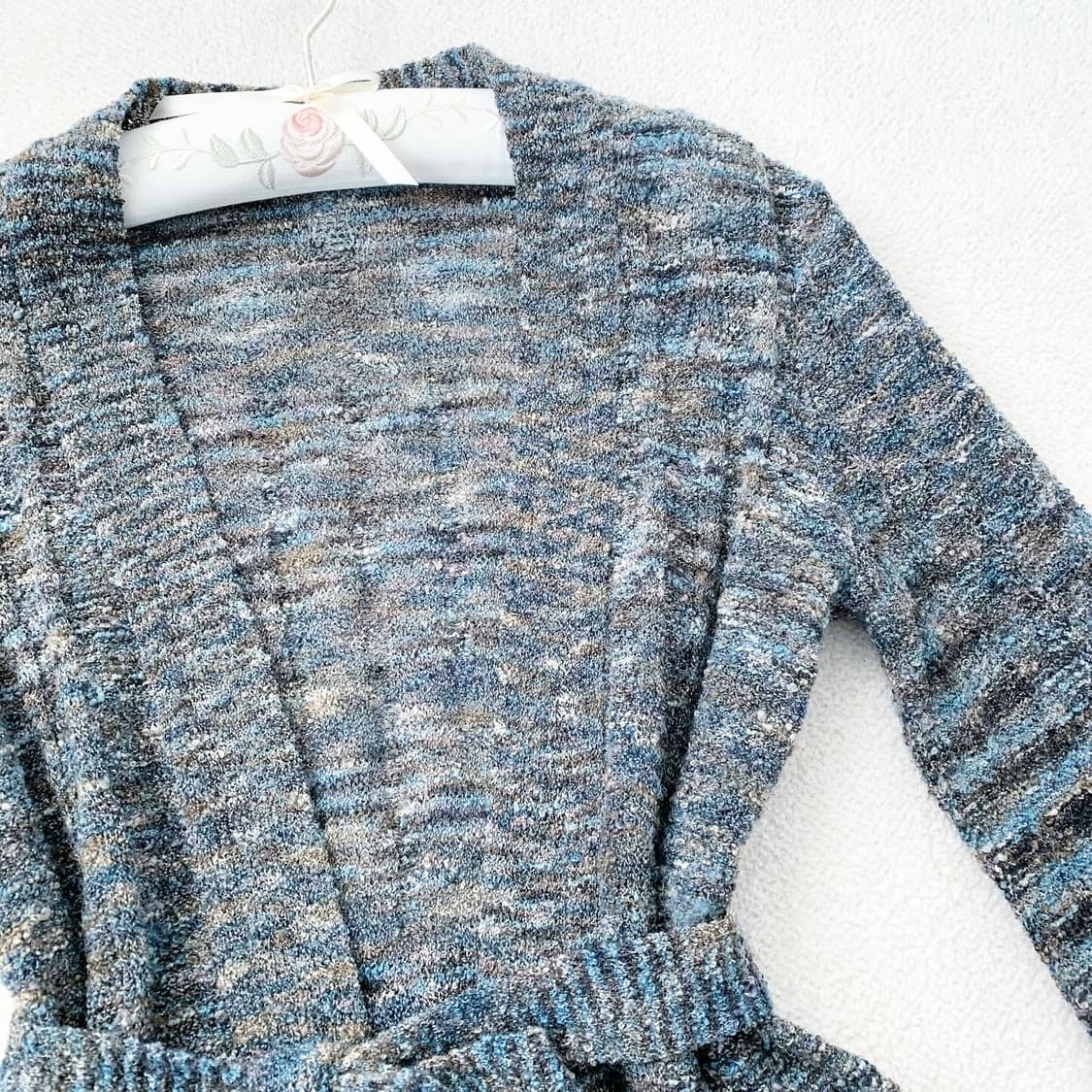 바다 윤슬 모리 로브 울 가디건 상품이미지3