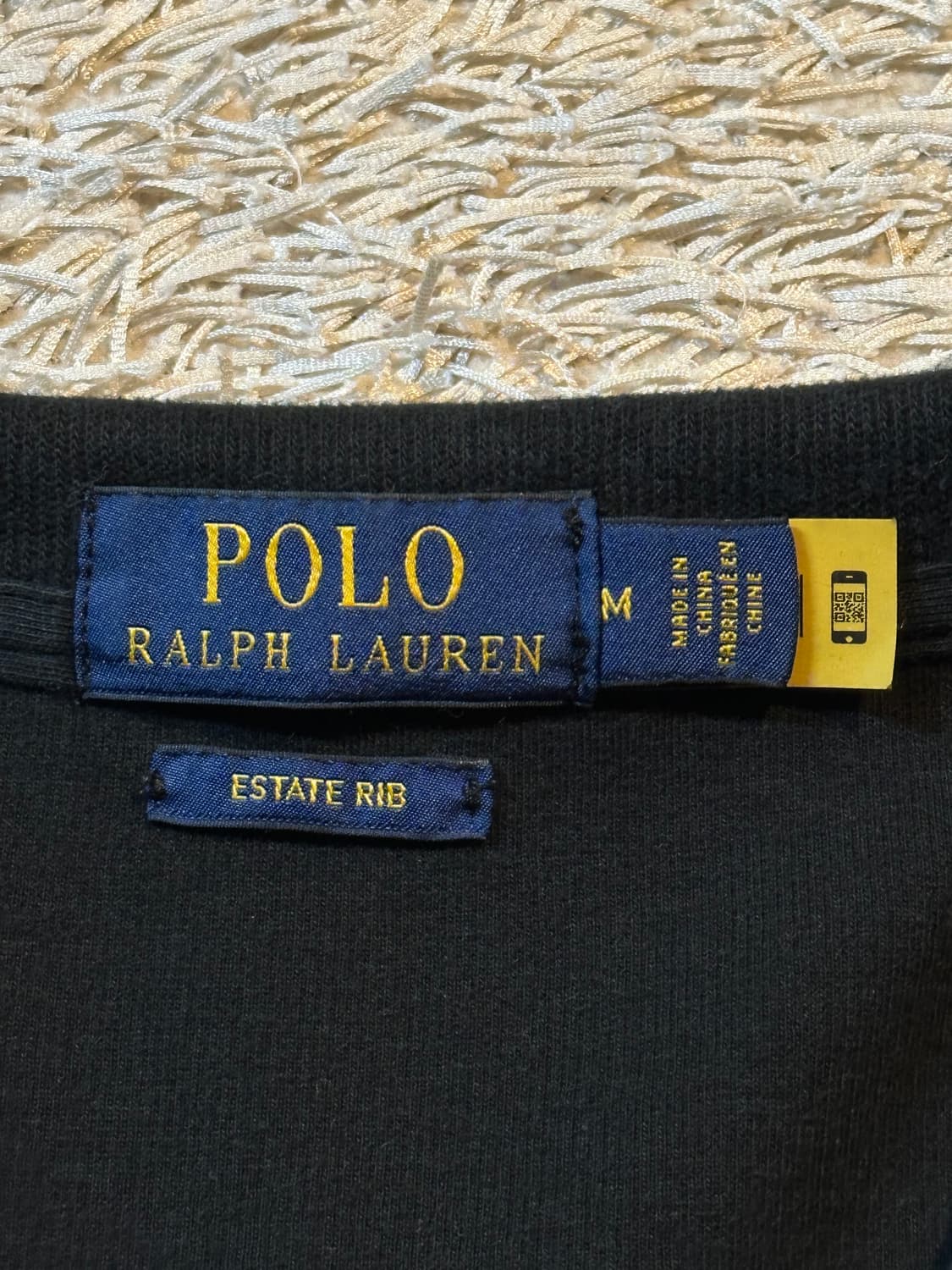 폴로 랄프로렌 신형 QR 멀티포니 하프 반집업 니트 블랙 상품이미지4