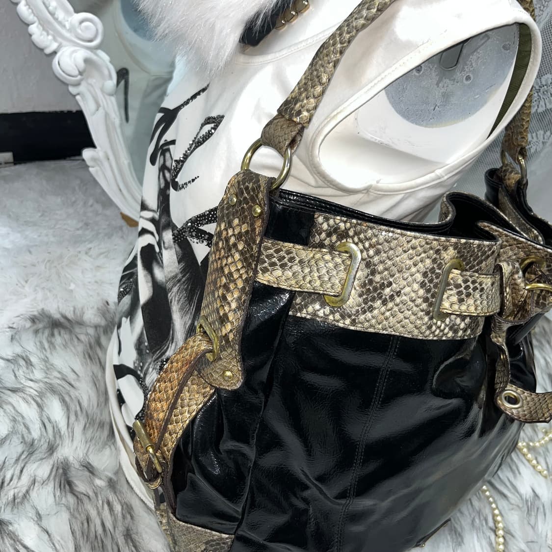 Nicole miller 파에톤 글로시 백 상품이미지4