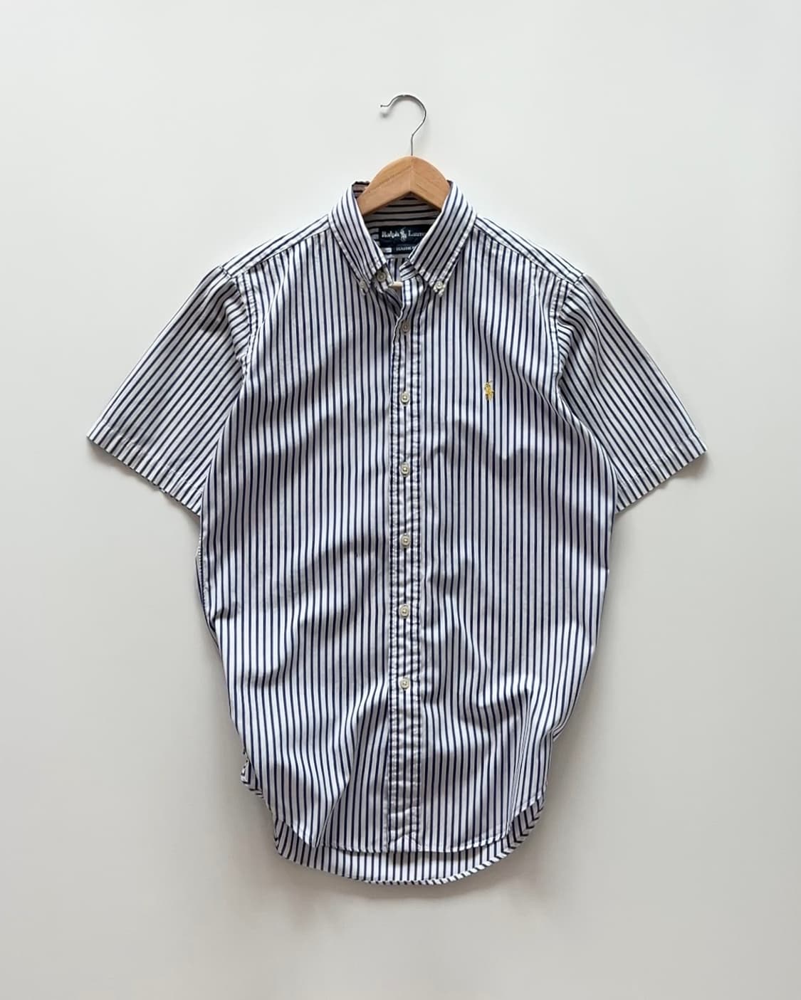 Polo Ralph Lauren 블루 스트라이프 반팔 셔츠 S 상품이미지1