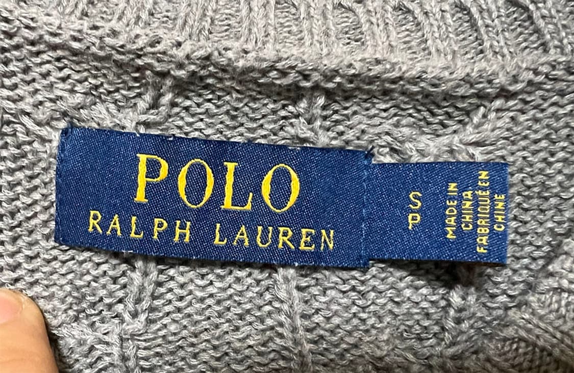 POLO 폴로 남자 꽈배기 니트티 기본 캐주얼 M 95 상품이미지3