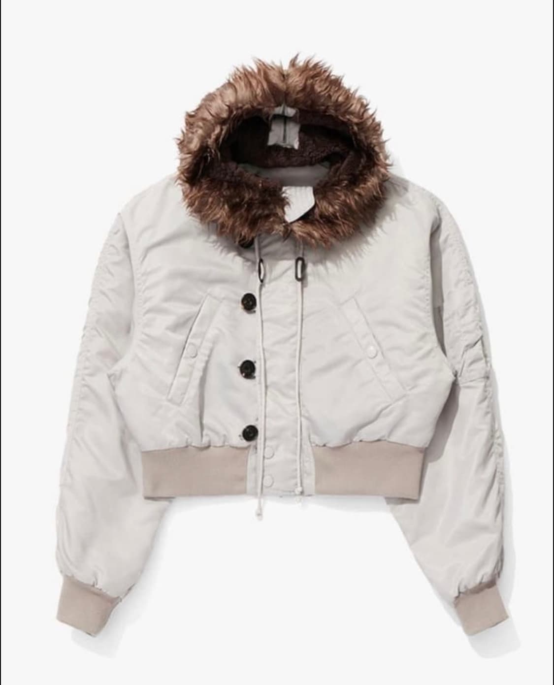 오픈yy오픈와이와이 faux fur zipper hood ma1 1사이즈 상품이미지1