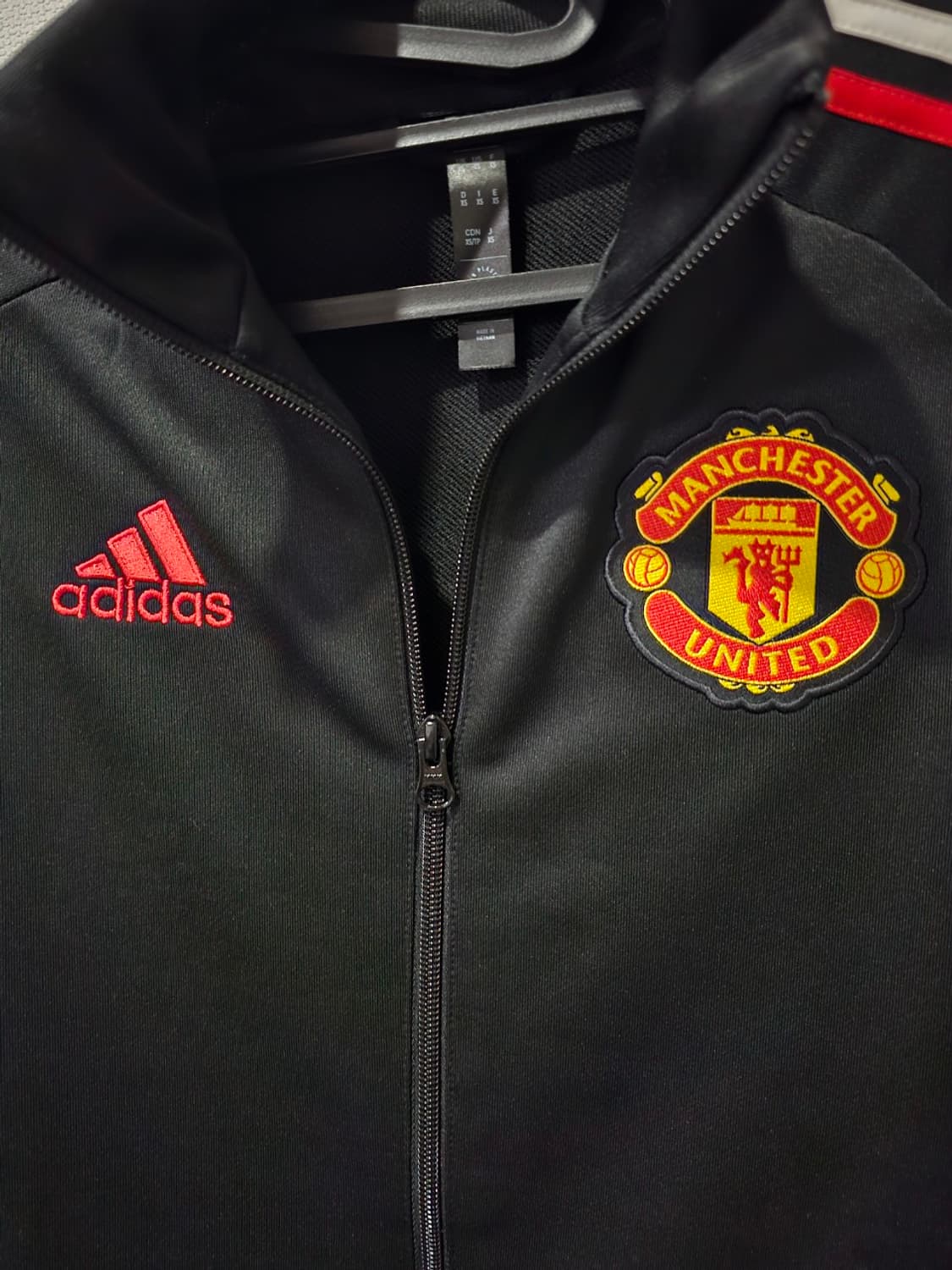 아디다스 맨유 검빨 트랙탑 져지집업 85~90 / XS~S 상품이미지3