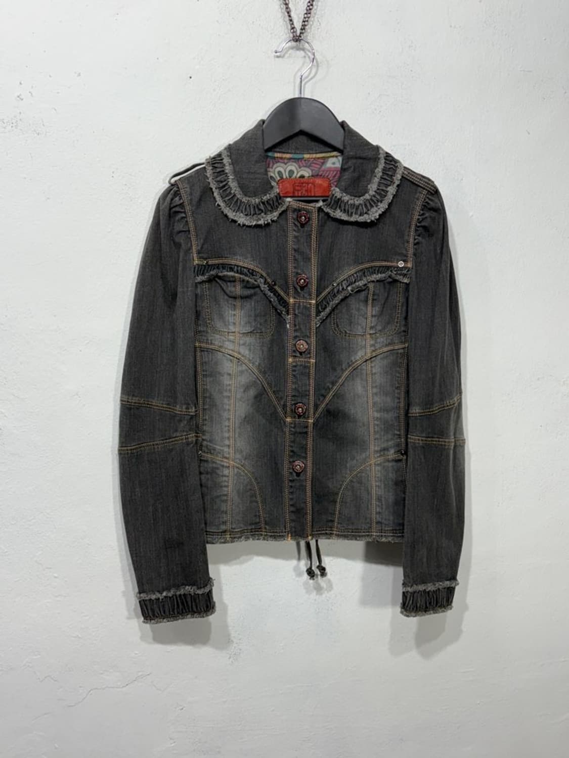 HIROKO KOSHINO Frill Denim Jacket  상품이미지1