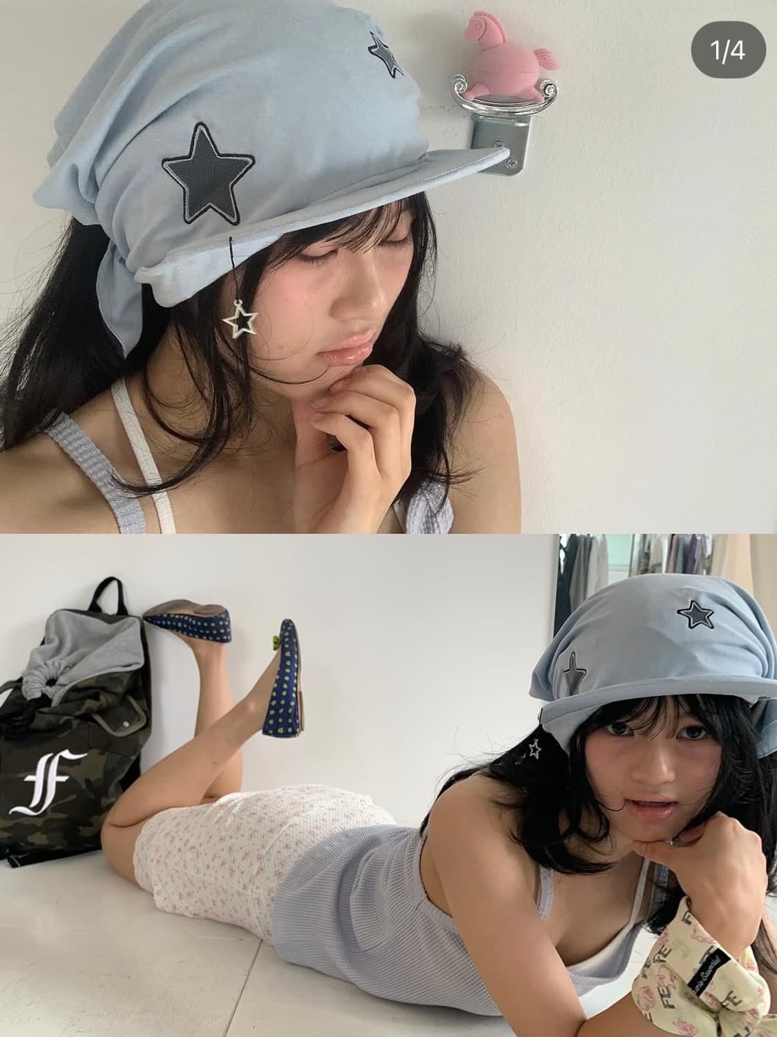 샵페어리 star&charms bandana cap  상품이미지5