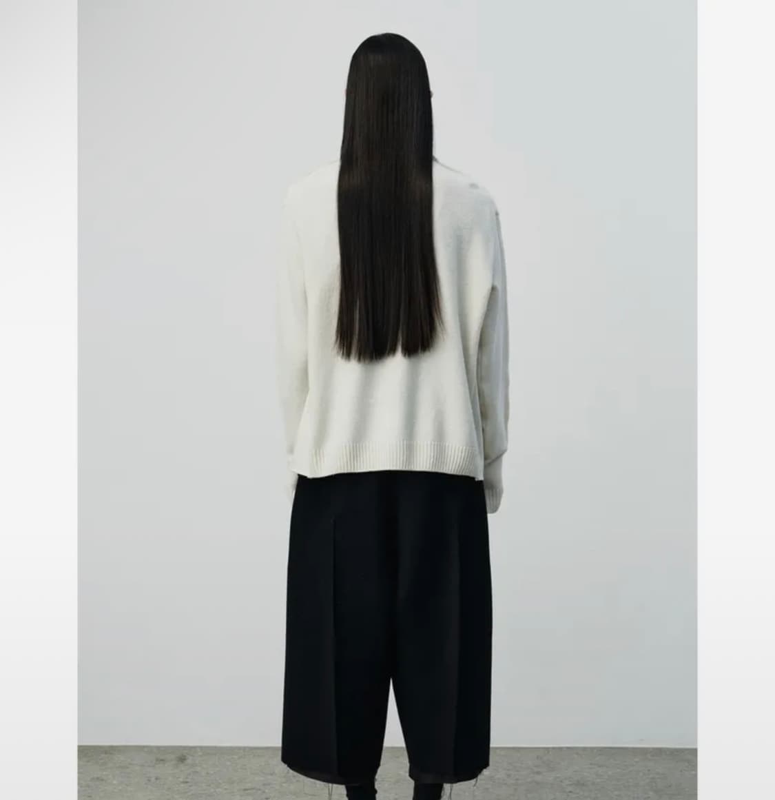 RE:CODE 레코드 아이보리 백니트 셔츠 L 급처 상품이미지2