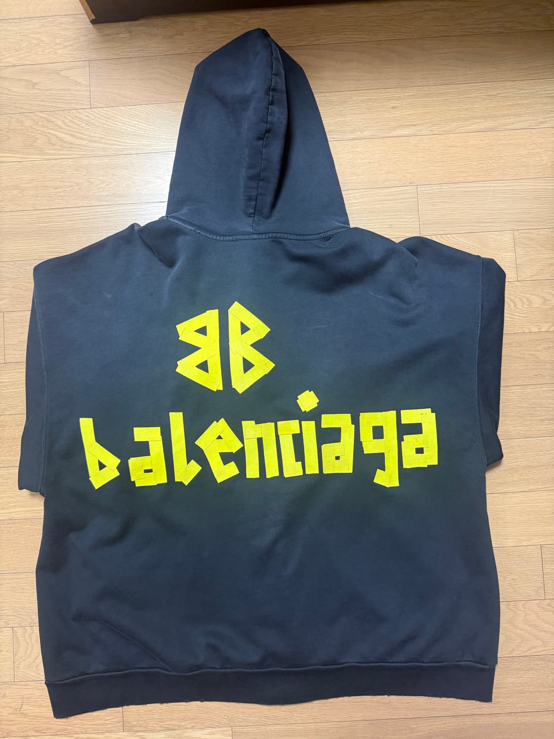 발렌시아가 테이프타입 후드집업 (XL) 상품이미지1