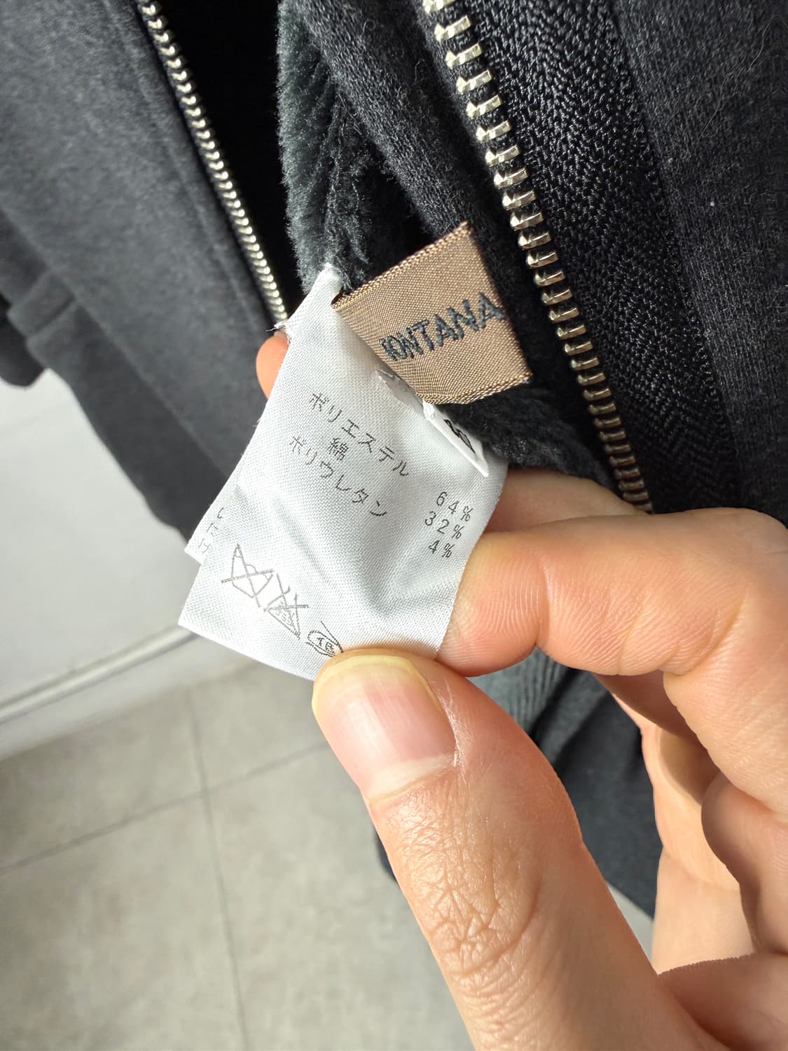 Fontana Crande 사선 후드 집업 상품이미지3