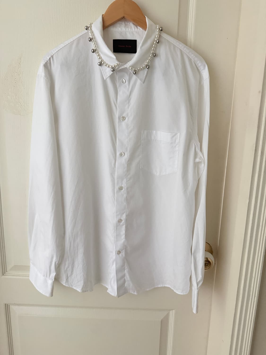 시몬로샤 비드 벨 클래식 핏 셔츠 XL 상품이미지2