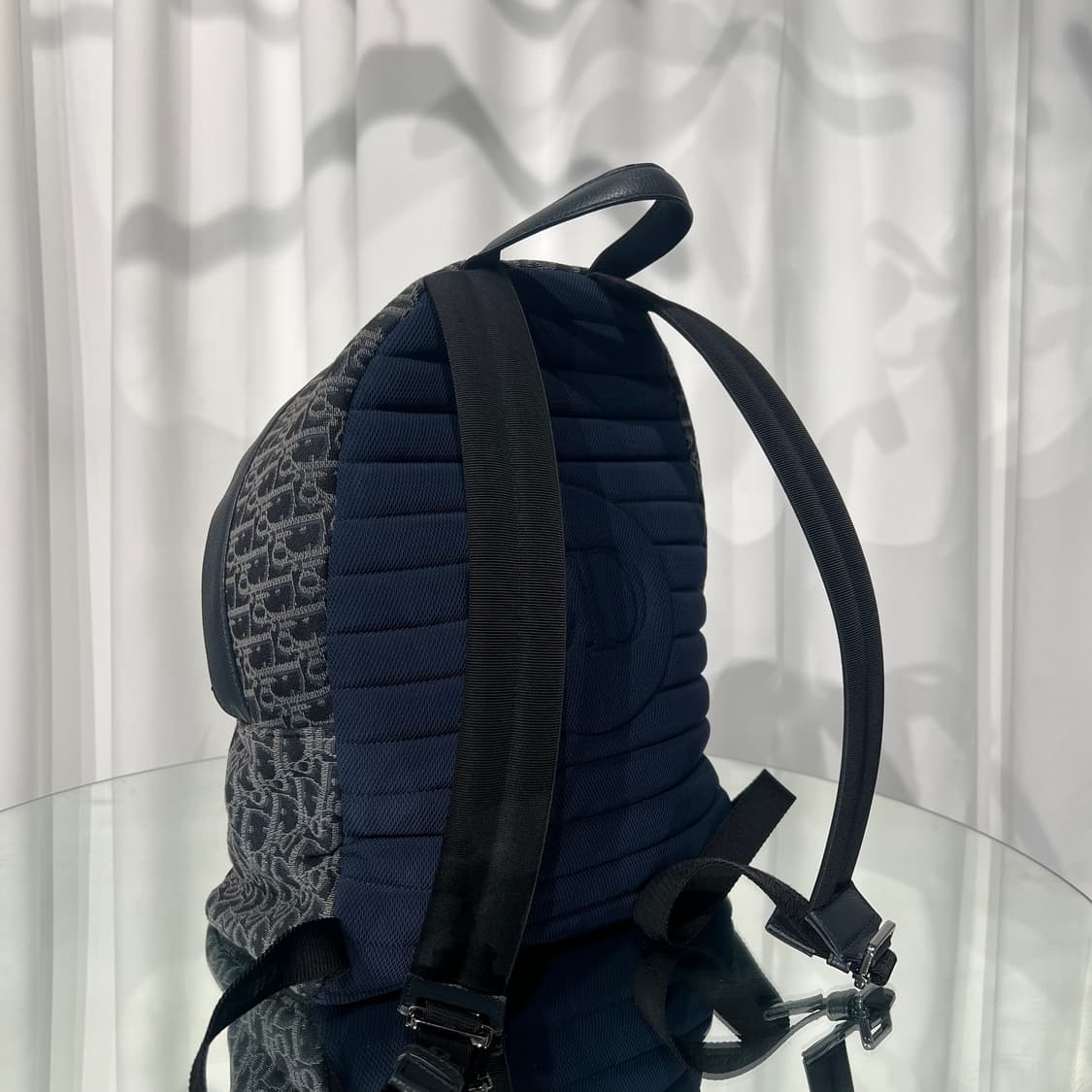 [정품] 디올 오블리크 자카드 루테늄 라이더 백팩 블랙 상품이미지4