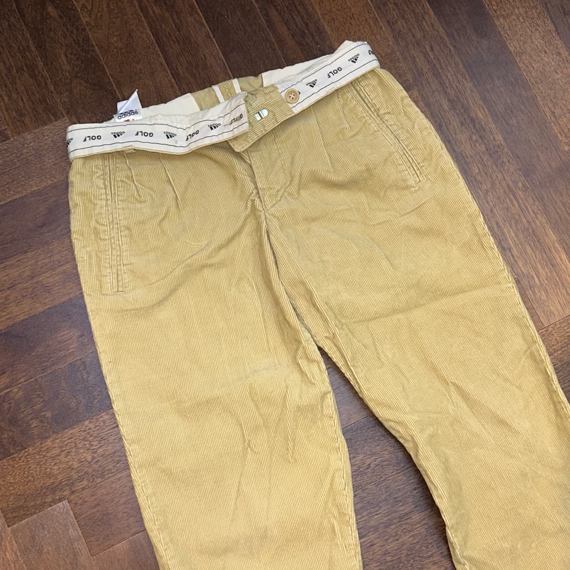 Adidas Golf Japan 아디다스 골프 코듀로이 팬츠 베이지 겨울 상품이미지7