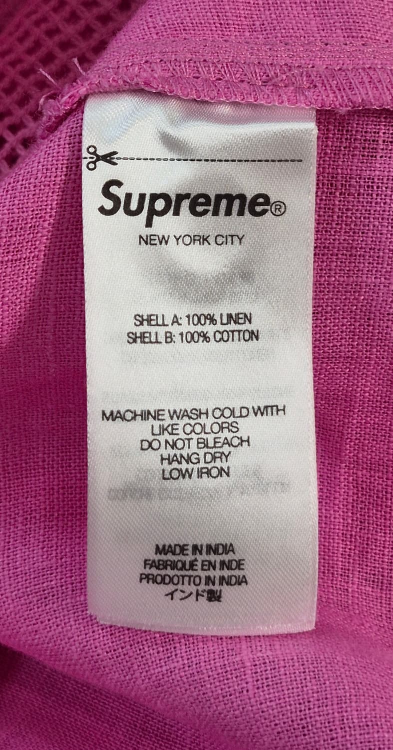 Supreme
Mesh Panel Linen Shirt Pink (L) 상품이미지5