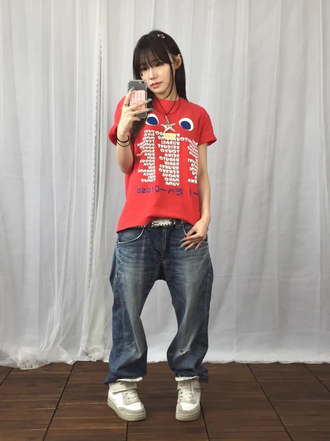 Printstar Japanese Graphic Red Tee 상품이미지2