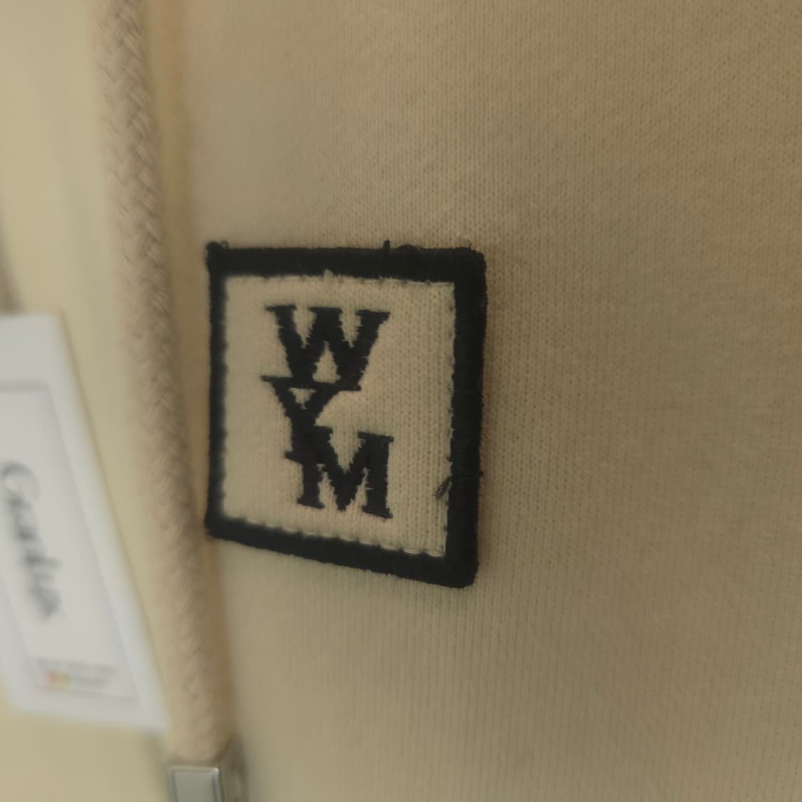 [중고/정품] 우영미 백로고 후드 집업 / W241TS47733I 상품이미지3