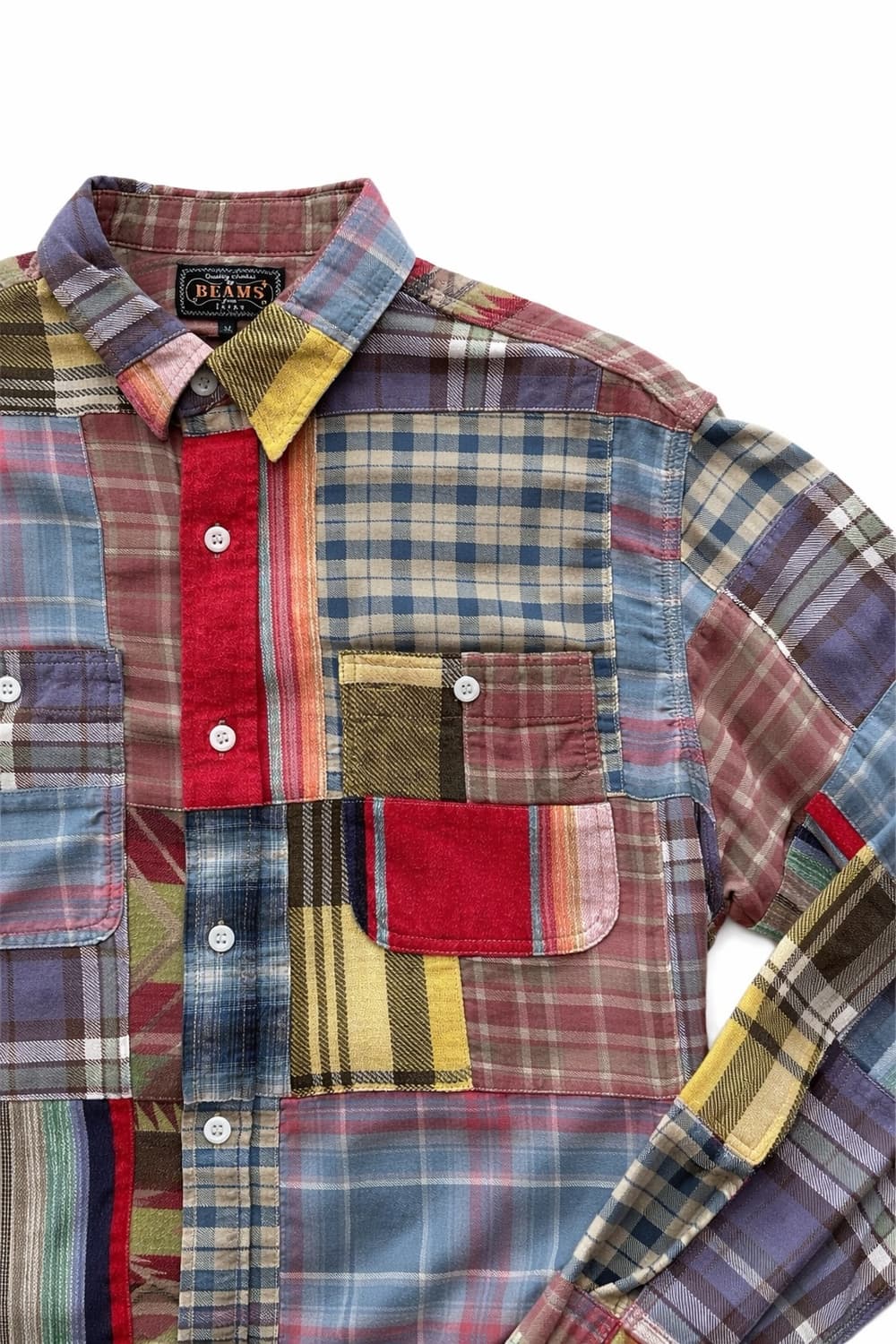 빔즈플러스 리얼 패치워크 워크 셔츠 상품이미지3