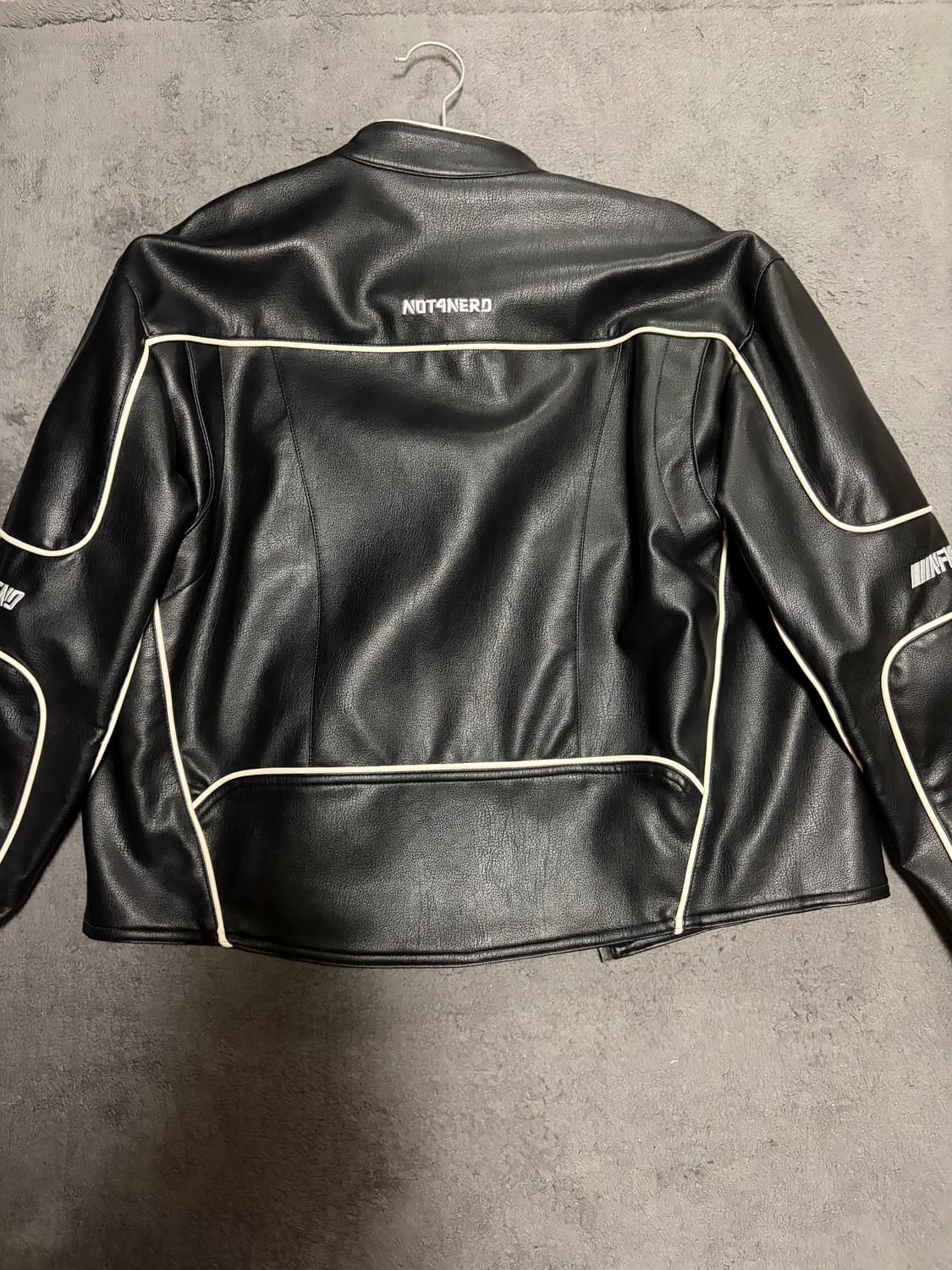 낫포너드 레이싱 자켓 Leather ver. Tribal Logo Rac 상품이미지2