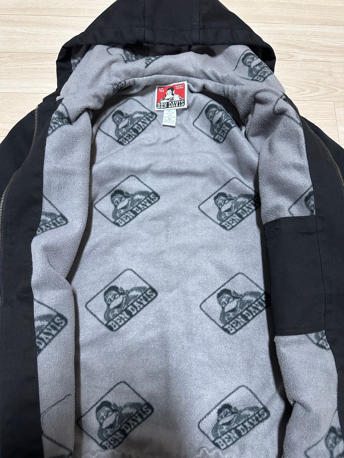 벤데이비스 후드 워크 자켓 블랙 XL 상품이미지2