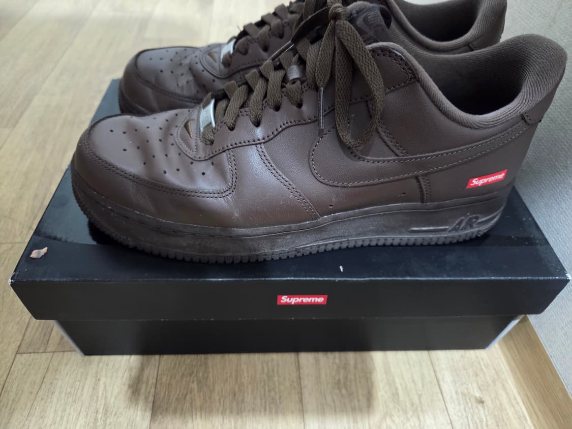 나이키 슈프림 에어포스 브라운 275 상품이미지2