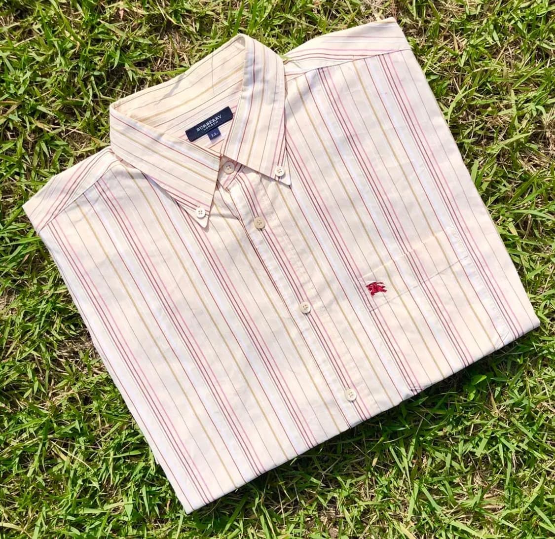 Burberry Stripe Half-Shirt (Begie) 상품이미지1