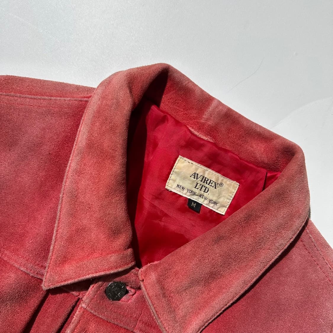 아비렉스 카우레더 스웨이드 2nd 트러커 자켓 상품이미지4