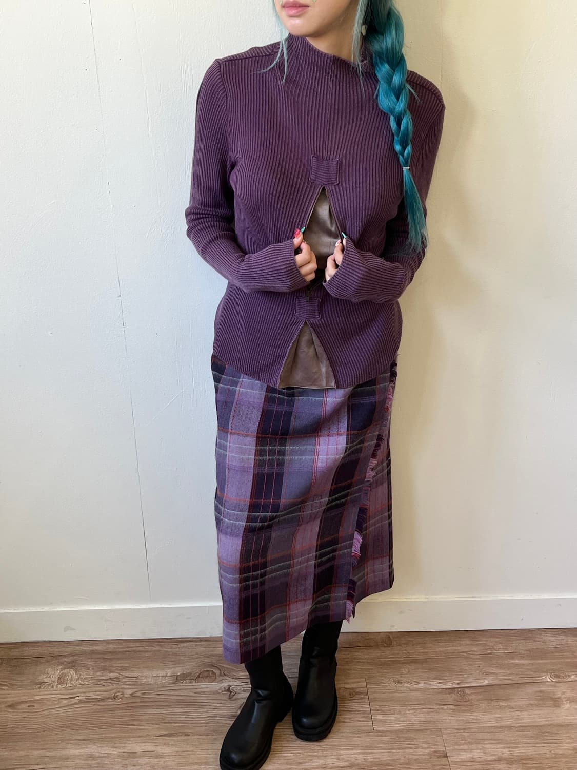 mB 실루엣 퍼플 터틀넥 상품이미지6