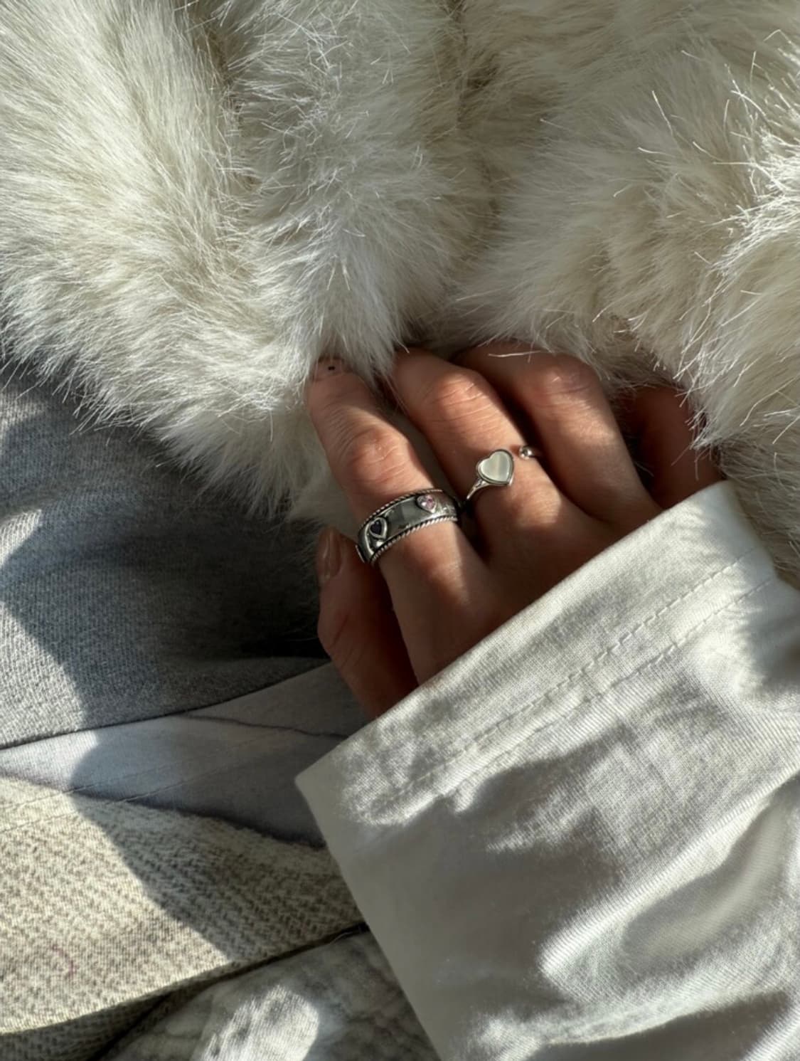 <새상품>실버925 오픈링 하트링 실버링 빈티지링 은반지 하트반지 상품이미지5