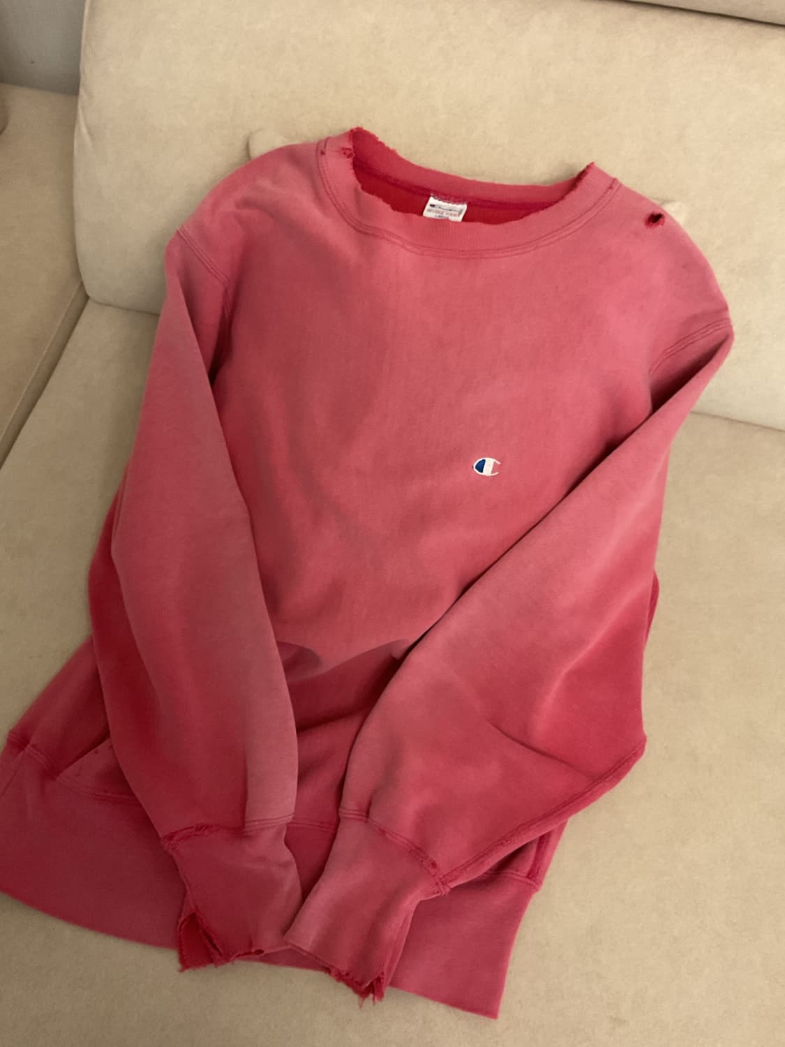 90s champion destroyed sweatshirt 상품이미지2