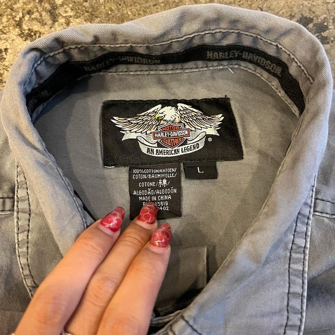 Harley-Davidson 자수 셔츠 상품이미지5