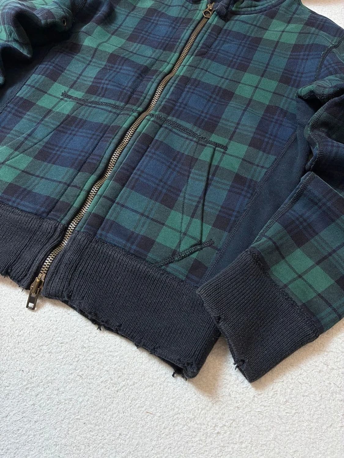 폴로 랄프로렌 00's 빈티지드 체크 후드집업 PN7254 상품이미지3