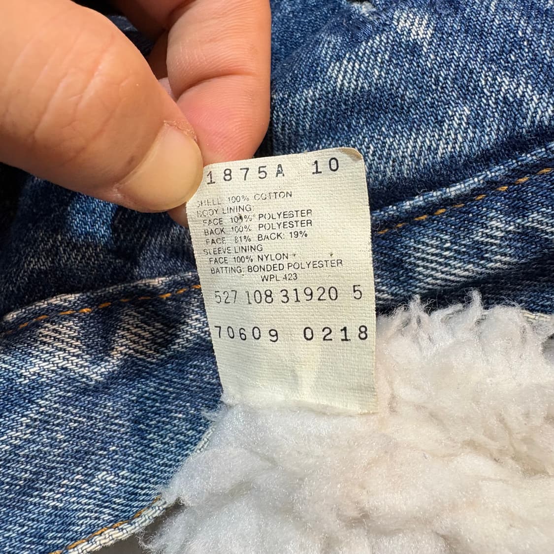 [M] LEVI's 리바이스 USA 빈티지 데님 쉐르파 자켓 상품이미지8