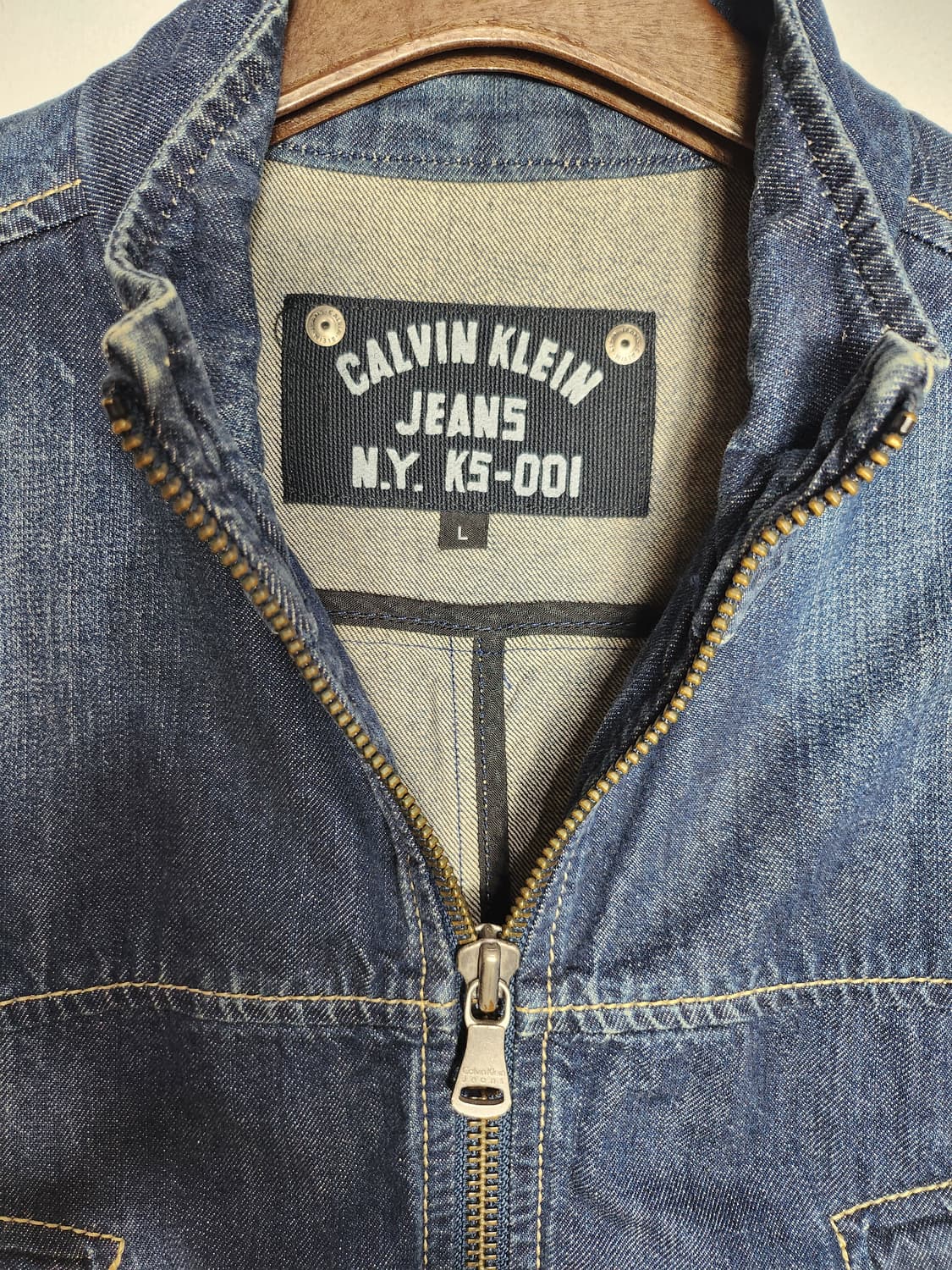캘빈클라인 투웨이 데님 자켓 상품이미지3
