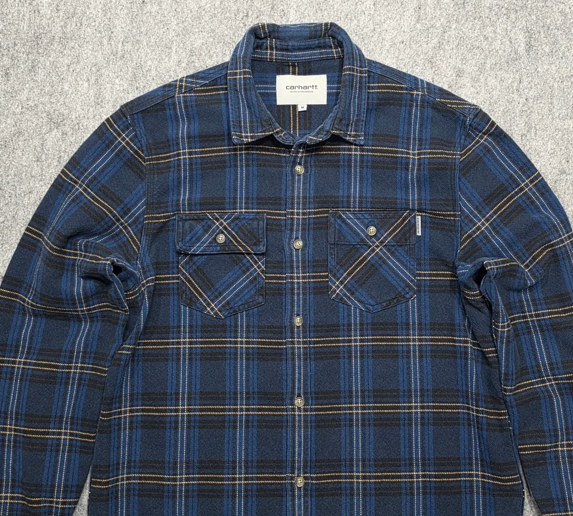 칼하트 wip 투포켓 프랭클린 플란넬 체크 셔츠 M 상품이미지3