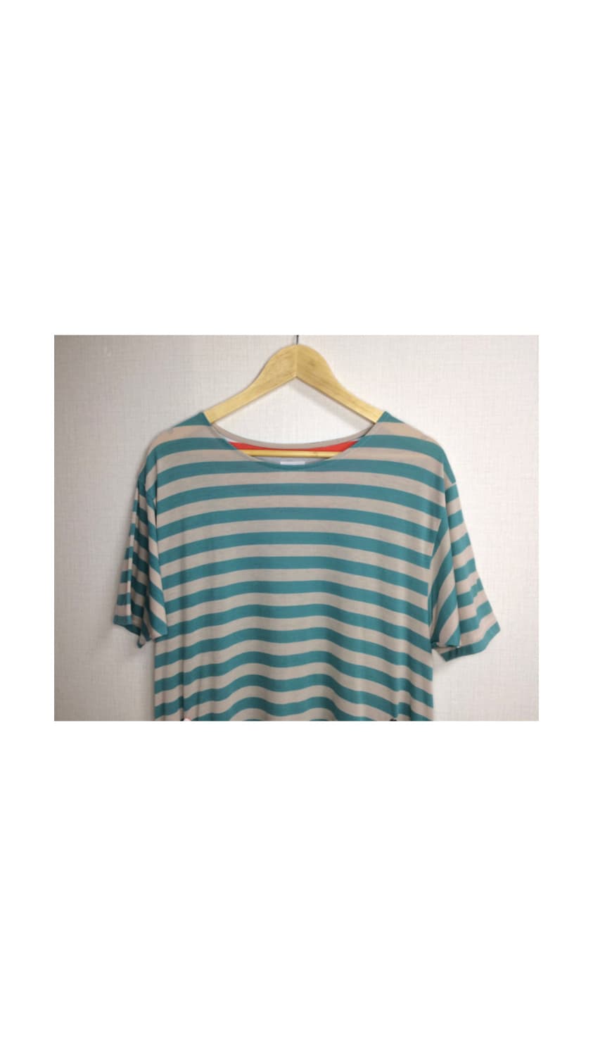 츠모리치사토 민트 컬러풀 스트라이프 캣 포켓 원피스 튜닉 상품이미지2