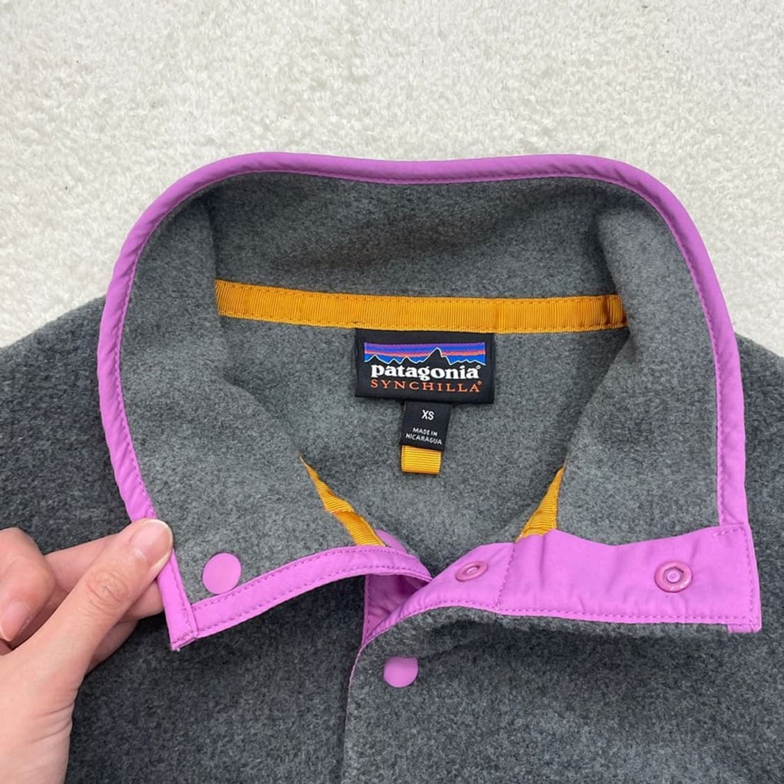 PATAGONIA 신칠라 라이트웨이트 플리스 풀오버 그레이 XS 상품이미지4