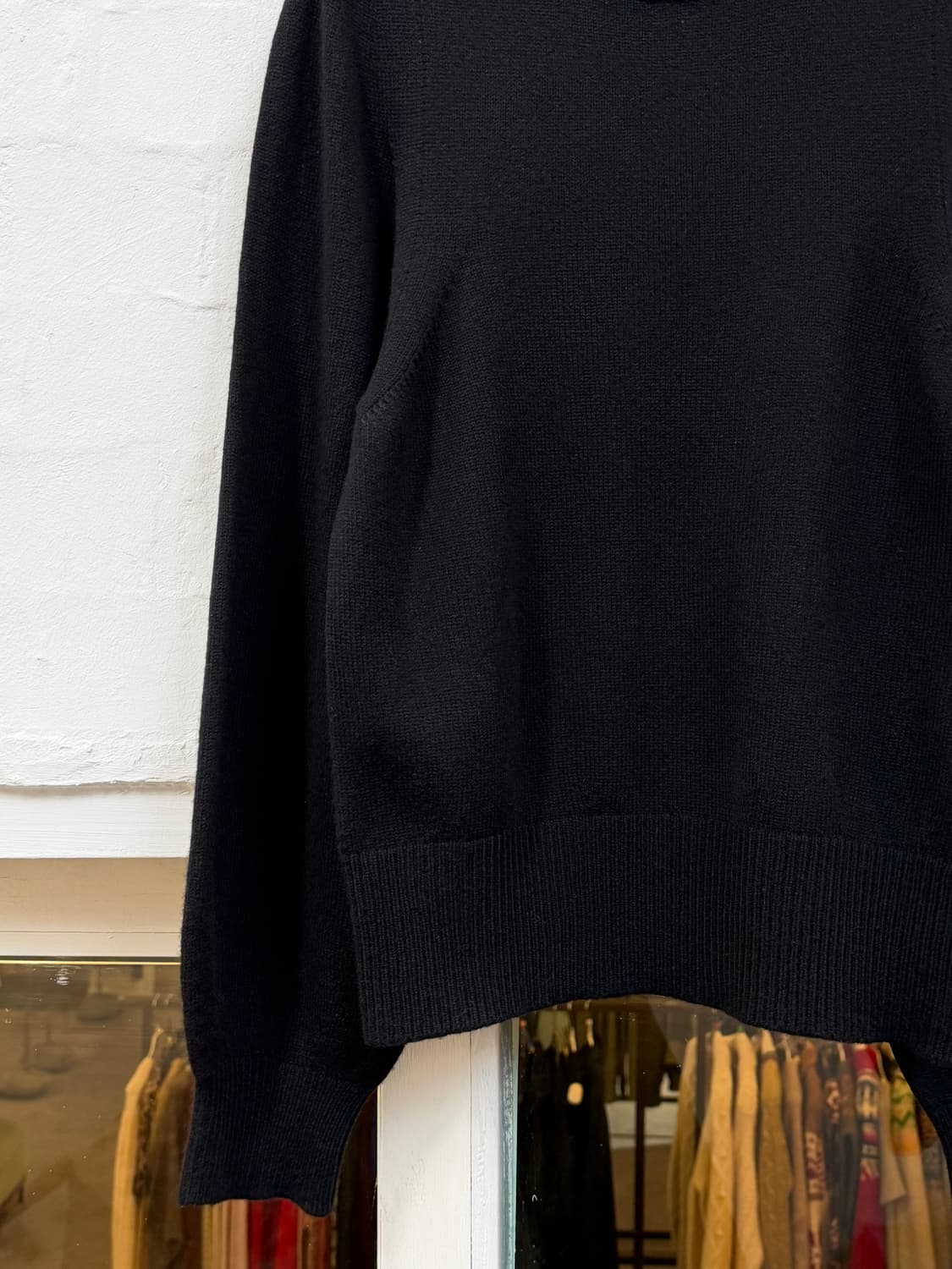 IENA 블랙 크루넥 벌룬 슬리브 울 니트 JAPAN OS 상품이미지3